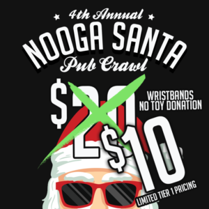Nooga Santa Crawl Wristband | No Toy Donation